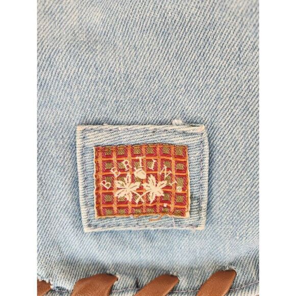 90s Denim Backpack Rucksack Jean Y2K - Picture 4 of 9